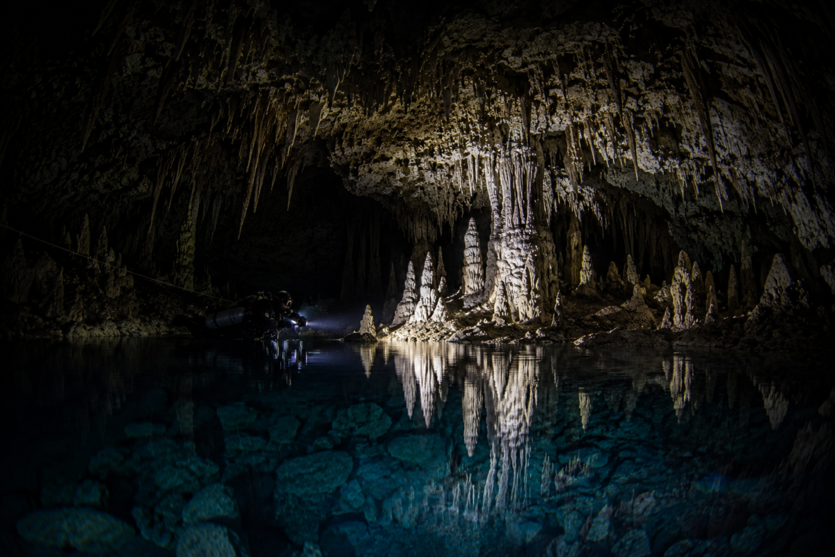 Dreamgate Cenote Cavern Reflections