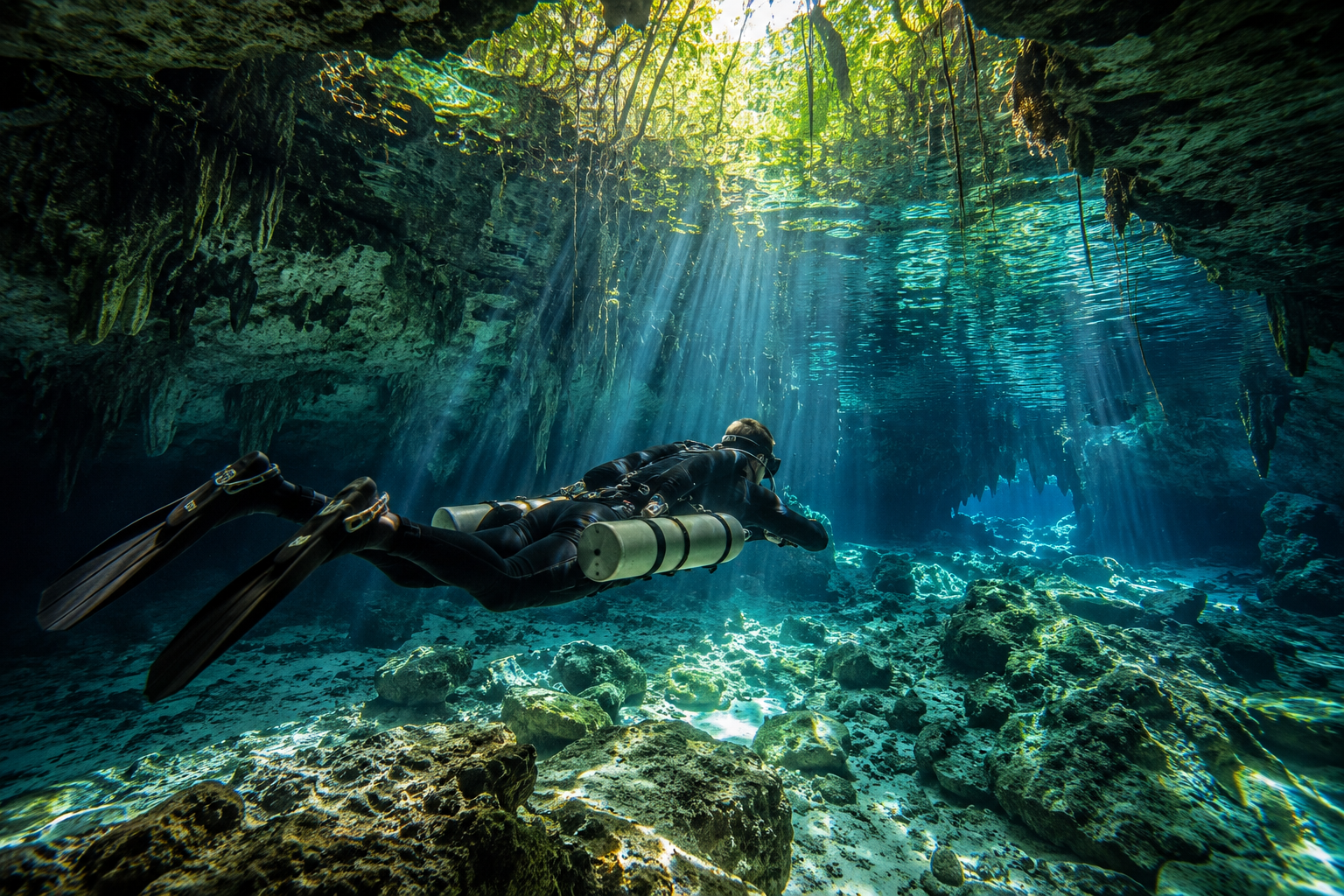 Sidemount Diving in Mexico – Why It’s the Best Way to Explore Cenotes